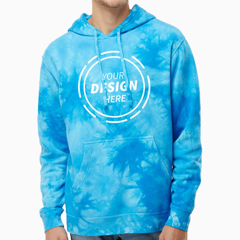 Independent Trading Co. Unisex Midweight Tie-Dyed Hooded Sweatshirt PRM4500TD Unisex Midweight Tie-Dyed Hooded Sweatshirt Thumbnail