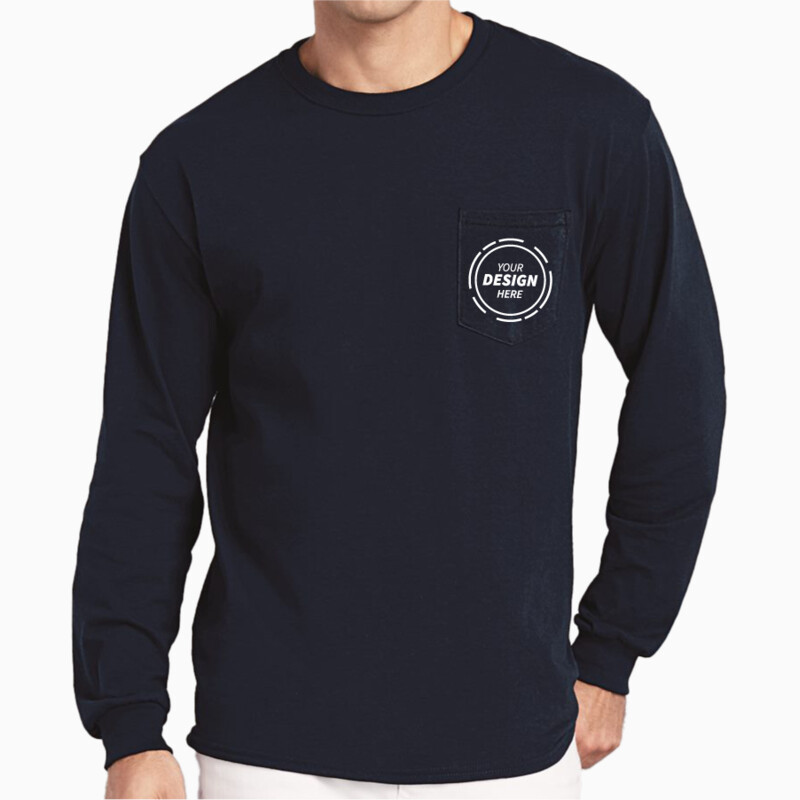 Gildan Ultra Cotton® Long Sleeve Pocket T-Shirt 2410 Ultra Cotton® Long Sleeve Pocket T-Shirt Thumbnail