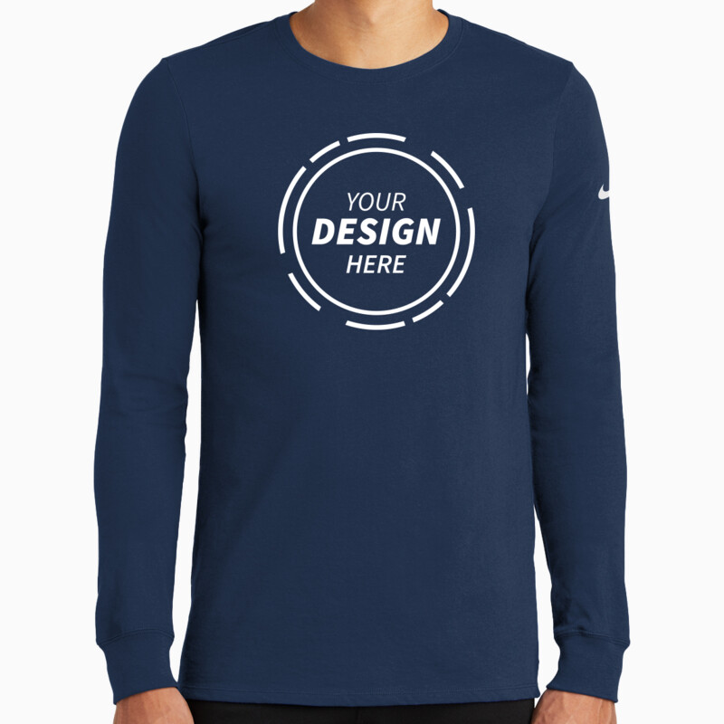 Nike Dri FIT Cotton/Poly Long Sleeve Tee NKBQ5230 Dri FIT Cotton/Poly Long Sleeve Tee Thumbnail