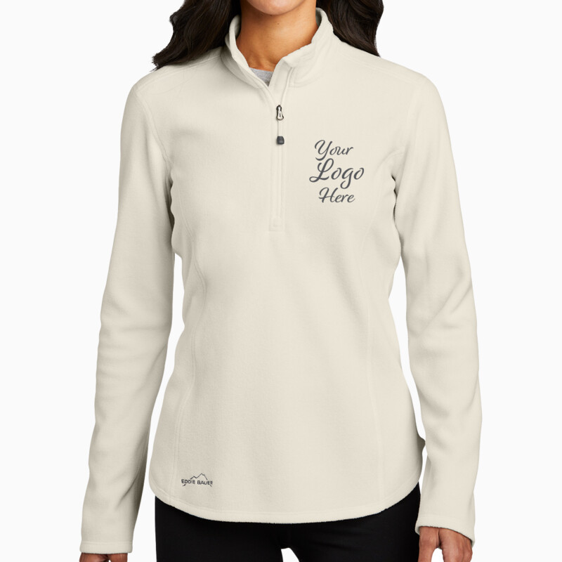 Eddie Bauer Ladies 1/2 Zip Microfleece Jacket EB227 Ladies 1/2 Zip Microfleece Jacket Thumbnail