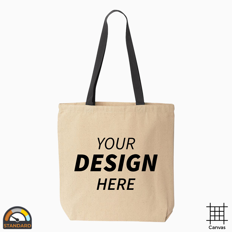 Liberty Bags Natural Tote with Contrast-Color Handles 8868 Natural Tote with Contrast-Color Handles Thumbnail