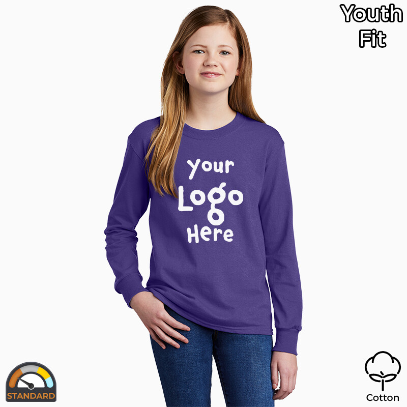 Port & Company Youth Long Sleeve Core Cotton Tee PC54YLS Youth Long Sleeve Core Cotton Tee Thumbnail