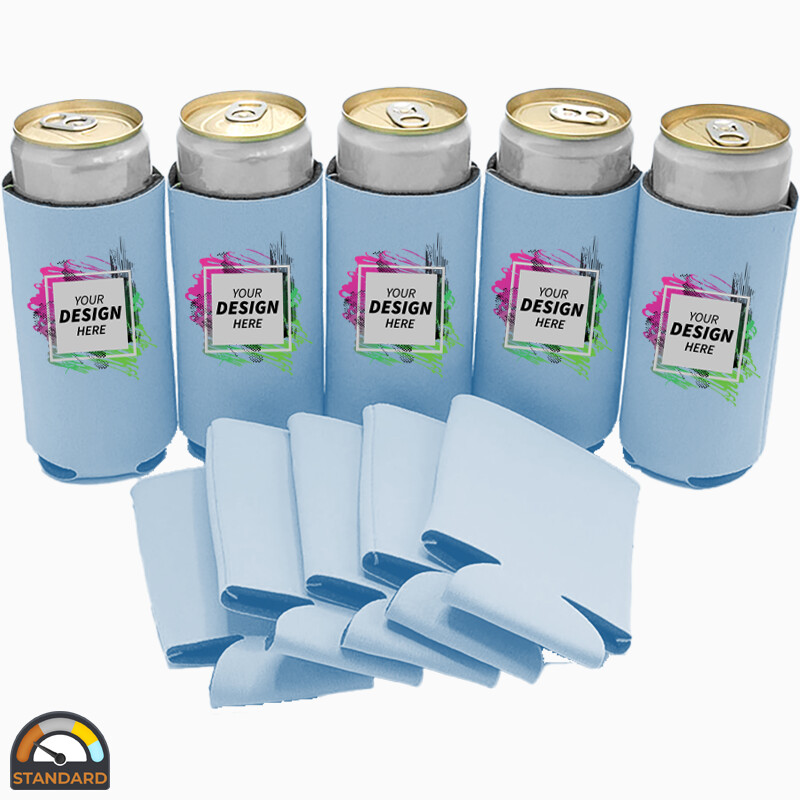 Foam Collapsible SLIM Can Cooler (Multi-Color Print) Thumbnail